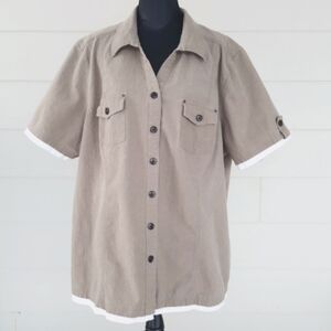 Penningtons Cotton Military-style Top (4X)
